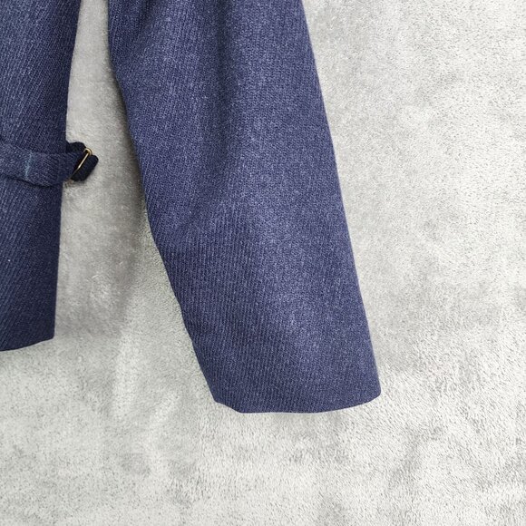 Womens Vintage Navy Blue Pendleton Wool Jacket Full Zip Up Long Sleeve Size 8 - Picture 5 of 11